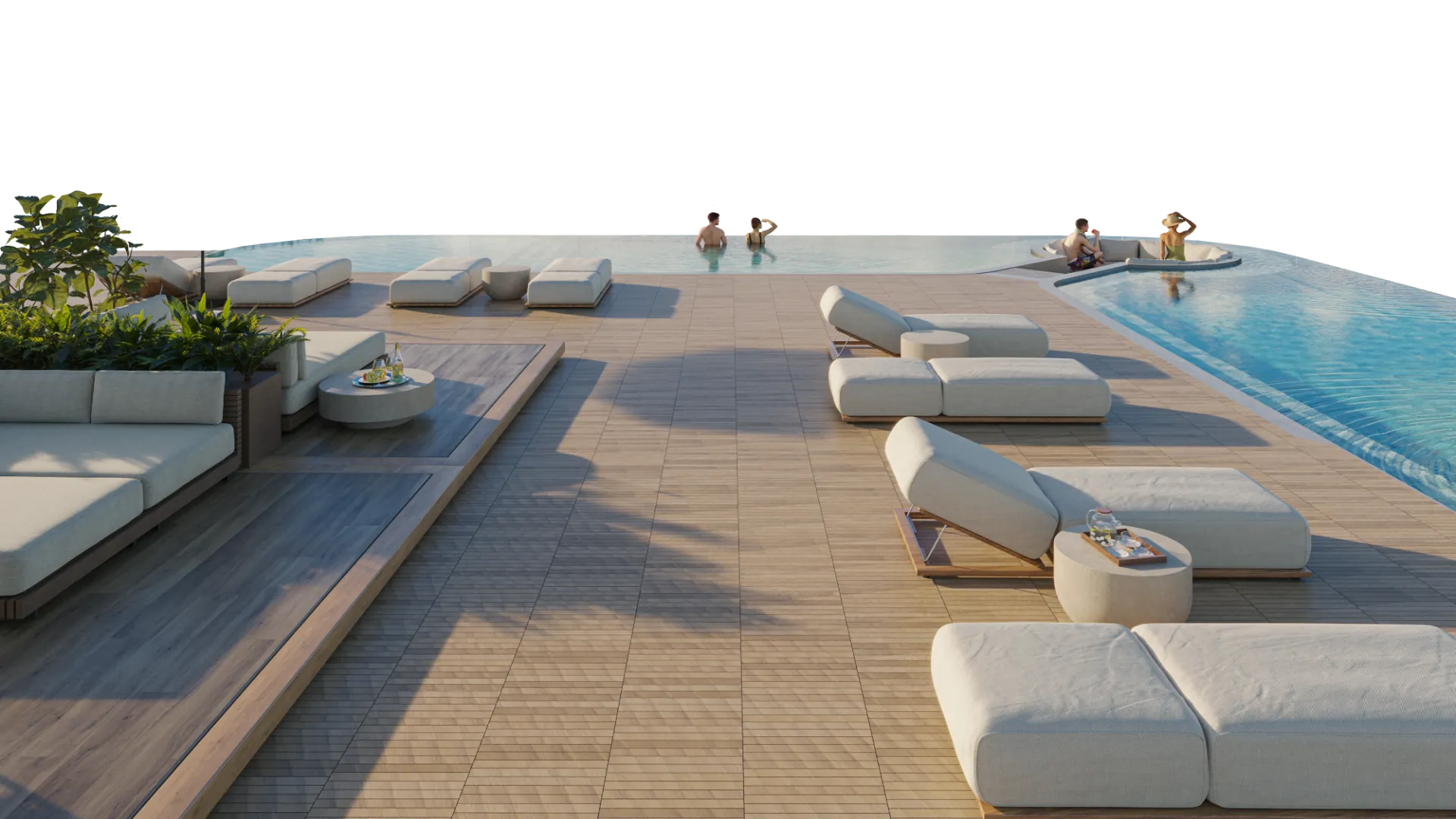 Rooftop Amenities with Ocean Views