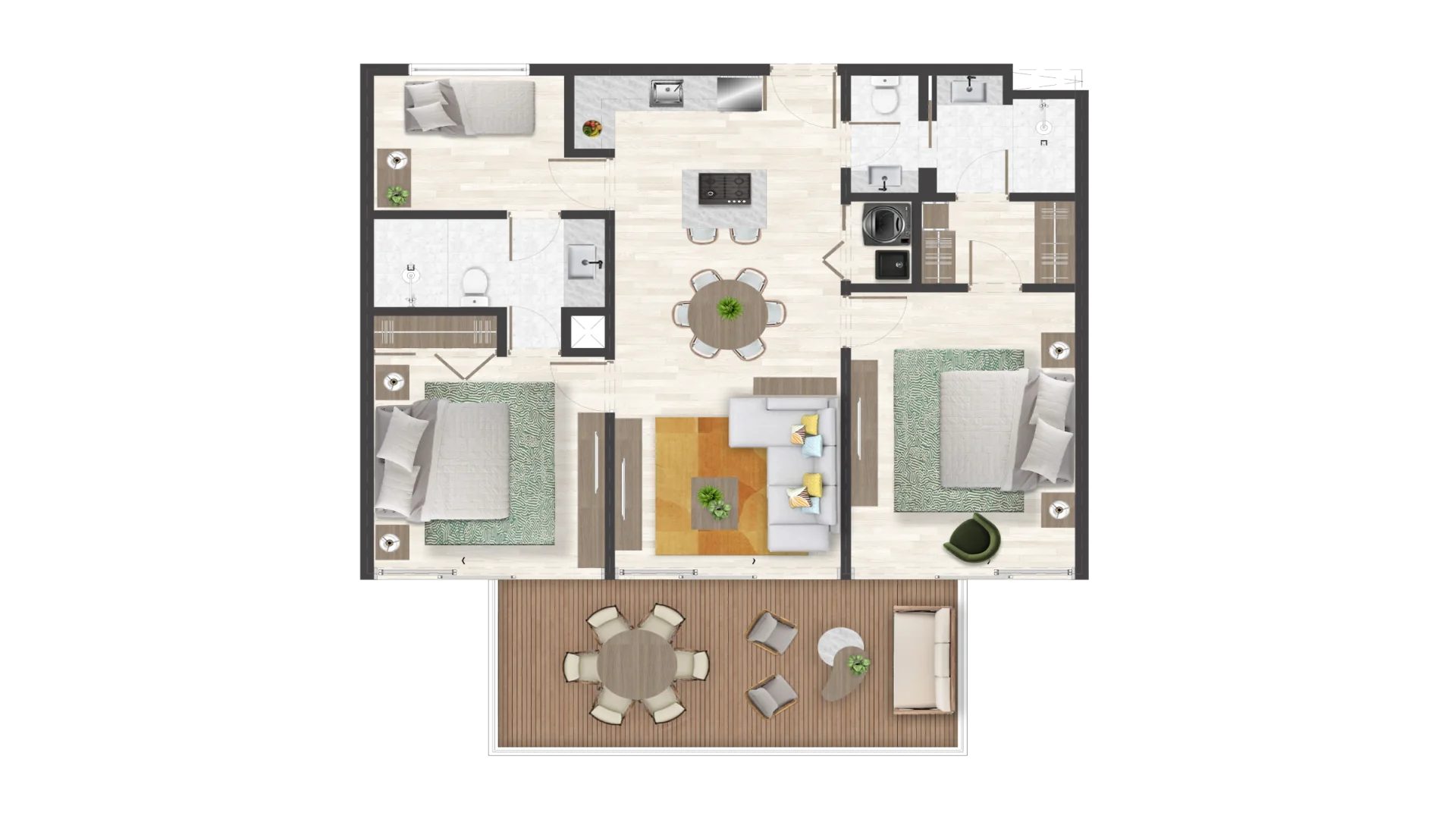 Apartment tipology floor plan